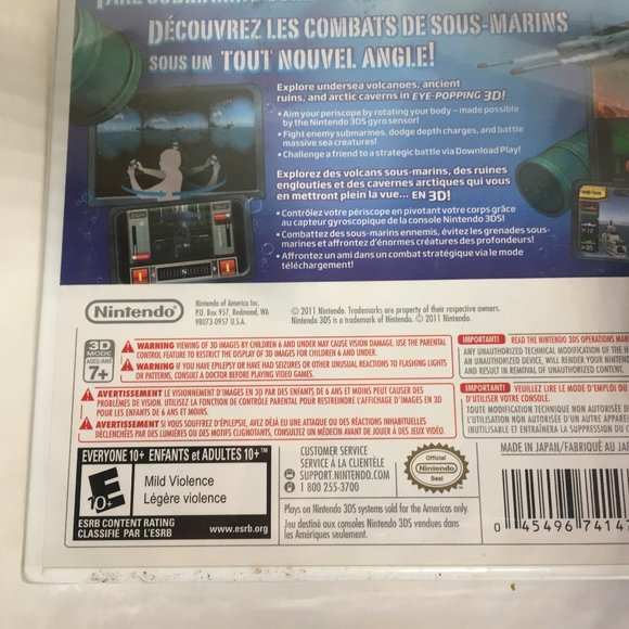 Steel Diver Game Nintendo 3DS, 2011 Video Game Brand New Factory Sealed - Picture 7 of 9